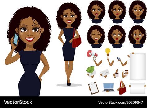 black business woman cartoon|Black Business Woman Cartoon Pictures, Images and Stock Photos.